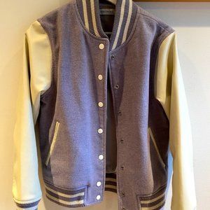 Purple lilac bomber jacket